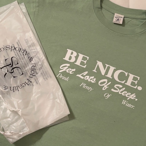 SPORTY&RICH BE NICE TEE - Picture 2 of 2